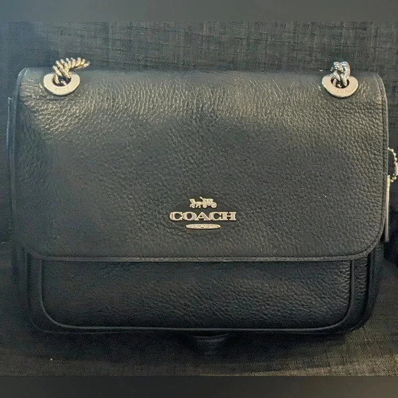 Coach Klara Black Silver crossbody leather bag. LIKE NEW! - Picture 9 of 12